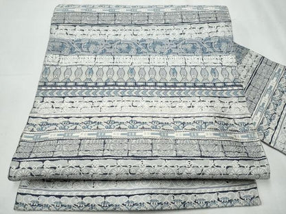 平和屋着物●本場筑前博多織 八寸名古屋帯 藍 エジプト異文 正絹 逸品 CABD0455hy