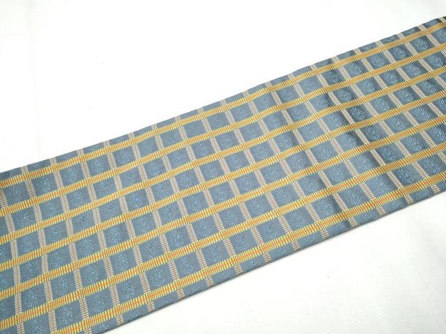 平和屋着物●全通柄 九寸名古屋帯 名物裂 雨龍間道 正絹 逸品 CABD0460hy