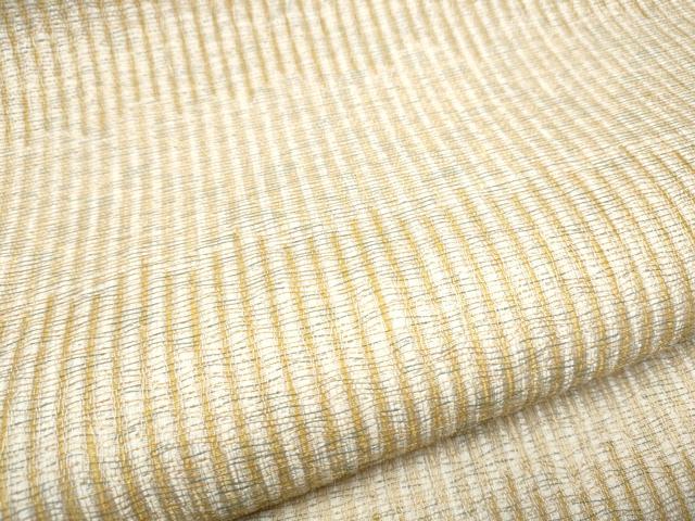 平和屋着物●西陣 吉村織物謹製 つけ帯 桃川染 間道 金糸 正絹 逸品 CABD0489hy