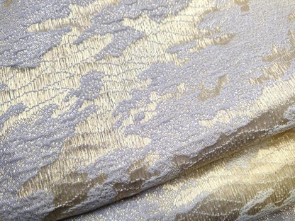 平和屋着物●つけ帯 霞文 金糸 正絹 逸品 CABD0491hy