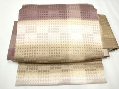 平和屋着物●つけ帯 霞文 正絹 逸品 CABD0493hy
