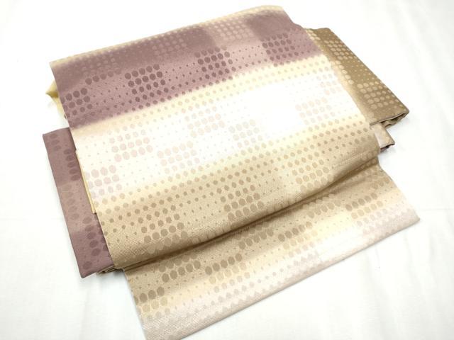 平和屋着物●つけ帯 霞文 正絹 逸品 CABD0493hy