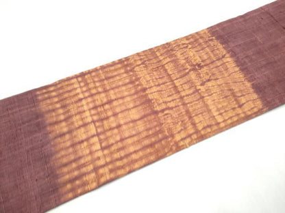 平和屋着物●つけ帯 生紬 杢目絞り 霞文 正絹 逸品 CABD0505hy