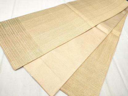 平和屋着物●ひなや工房　くむ・あむ・おる　伊豆蔵明彦　太鼓柄袋帯　霞文　金糸　正絹　逸品　CABD0526hy