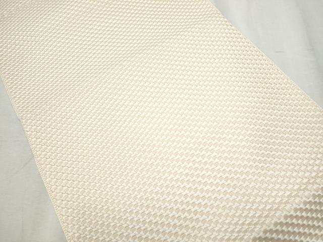 平和屋着物●本場筑前博多織 八寸名古屋帯 斜線文 正絹 逸品 CABD0621hy