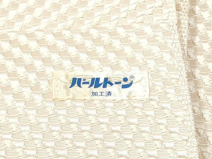 平和屋着物●本場筑前博多織 八寸名古屋帯 斜線文 正絹 逸品 CABD0621hy