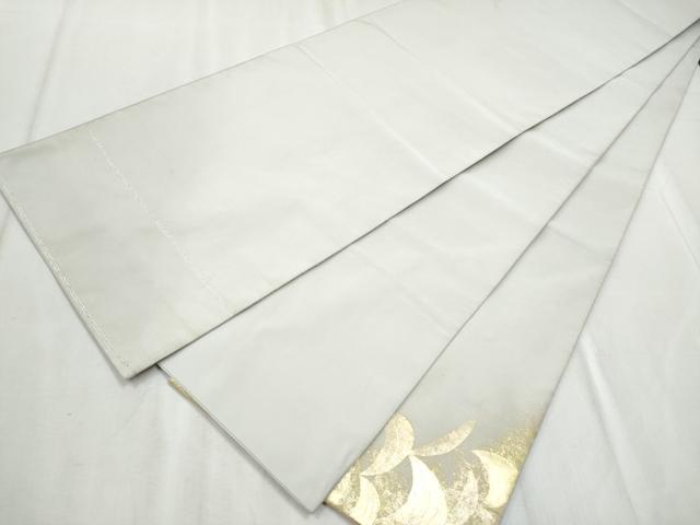 平和屋着物●爪掻き本綴れ　太鼓柄袋帯　舞葉文　金彩　正絹　逸品　CABD0638hy