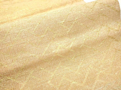 平和屋着物●桝屋高尾　ねん金綴錦　六通柄袋帯　名物聚文桧垣　金銀糸　正絹　逸品　CABD0654hy