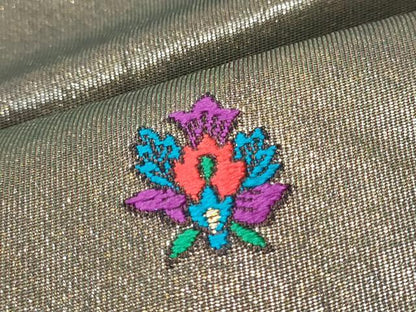 平和屋着物●TOKI志すい キモノモードオリジナルブランド 六通柄袋帯 唐織 花唐草文 金糸 正絹 逸品 CABD0655hy