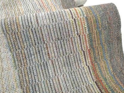 平和屋着物▽八寸名古屋帯 スリーシーズン 春夏秋 組織 縞 金糸 正絹 逸品 CABD0682hy
