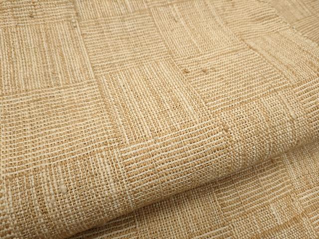 平和屋着物●八寸名古屋帯　市松霞文　正絹　逸品　CABD0737hy