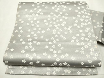 平和屋着物●九寸名古屋帯　唐織　舞花文　金糸　正絹　逸品　CABD0773hy