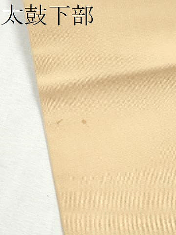 平和屋着物●塩瀬　九寸名古屋帯　草花文　正絹　逸品　CABD0798hy