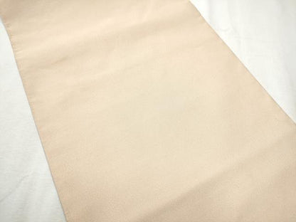 平和屋着物●爪掻き本綴れ　八寸名古屋帯　色無地　雄黄色　正絹　逸品　CABD0799hy