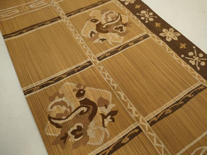 平和屋着物◎六通柄袋帯 丑竜 正絹 逸品 CABD0861ze