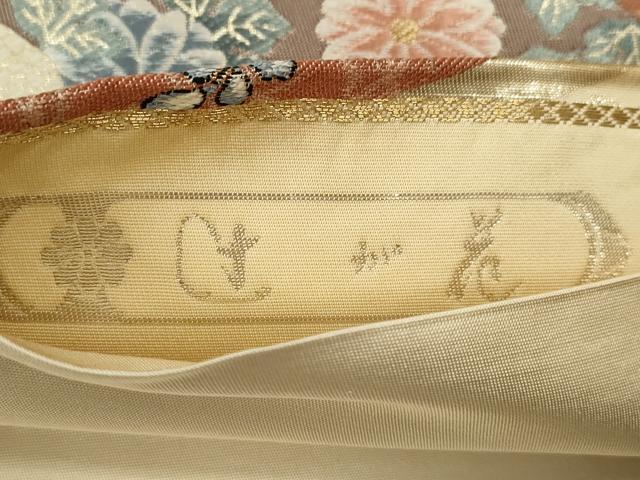 平和屋着物◎六通柄袋帯　唐織　辻が花　九百錦　金糸　正絹　逸品　CABD0869ze