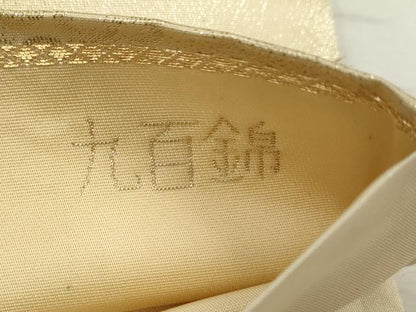 平和屋着物◎六通柄袋帯　唐織　辻が花　九百錦　金糸　正絹　逸品　CABD0869ze