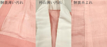 平和屋着物■長襦袢 袷 絞り 草花地紋 正絹 逸品 CABD0876ze