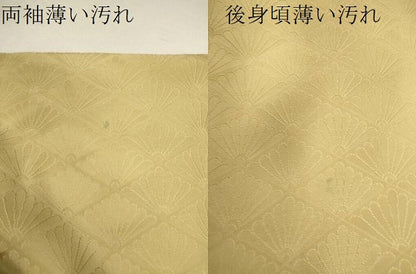 平和屋着物■上質な小紋 菱菊地紋 暈し染め 正絹 逸品 CABD0893ze