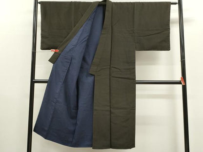 平和屋着物■男性 紬 檳榔子染色 正絹 逸品 CABD0900ze