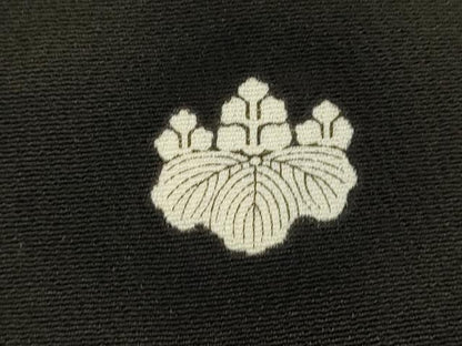 平和屋着物■豪華黒留袖　駒刺繍　鏡浦鳳凰花文　金彩　正絹　逸品　CABD0944ze