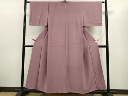 平和屋着物■上質な色無地 梅鼠色 正絹 逸品 CABD0948ze