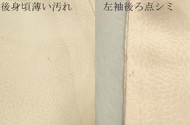 平和屋着物■長襦袢　袷　菊地紋　暈し染め　正絹　逸品　CABD0956ze