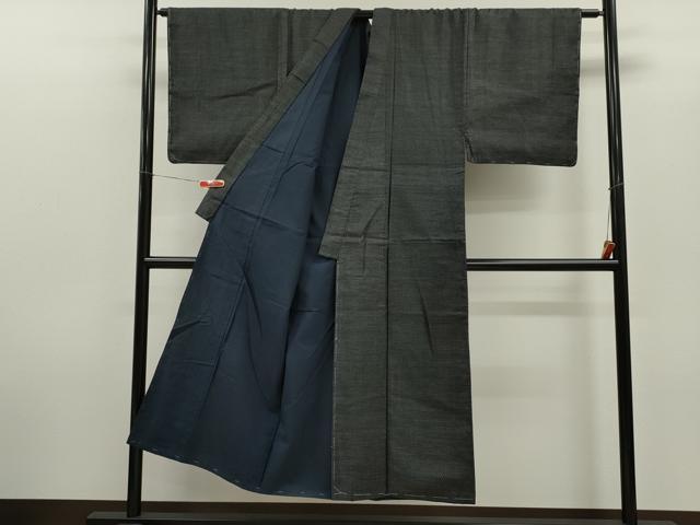 平和屋着物■男性　紬　亀甲文様　正絹　逸品　未使用　CABD0997ze