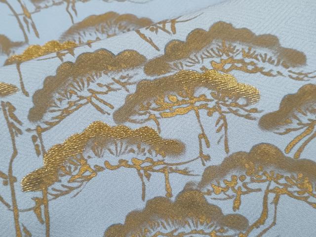 平和屋着物■豪華色留袖　刺繍　枝松文　金彩　正絹　逸品　CABD1001ze
