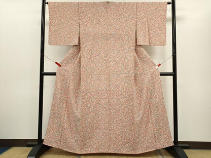 平和屋着物■上質な小紋 成り物 正絹 逸品 CABD1006ze