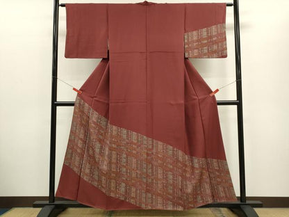 平和屋着物■訪問着 更紗草花間道 正絹 逸品 CABD1029ze