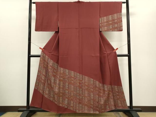平和屋着物■訪問着 更紗草花間道 正絹 逸品 CABD1029ze