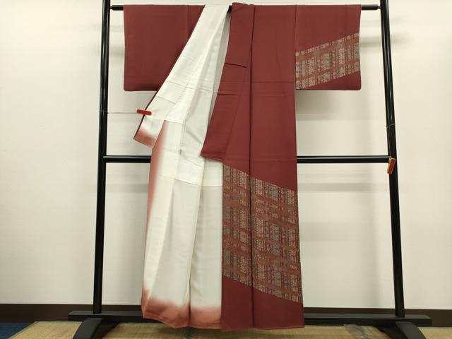 平和屋着物■訪問着 更紗草花間道 正絹 逸品 CABD1029ze