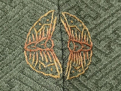 平和屋着物■訪問着 絞り 刺繍 草花文 金彩 正絹 逸品 CABD1031ze