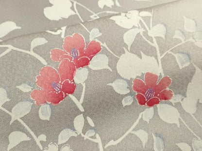 平和屋着物■上質な小紋 枝花文 暈し染め 正絹 逸品 CABD1136ze