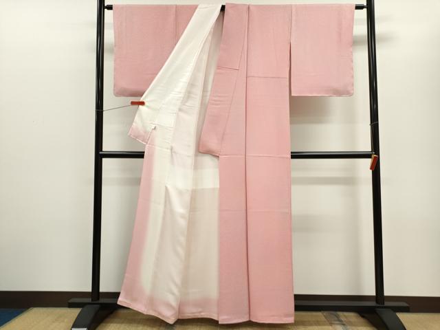 平和屋着物■上質な小紋　吉祥地紋　暈し染め　正絹　逸品　CABD1140ze