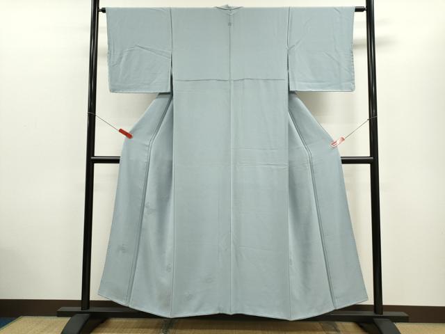 平和屋着物■中国三大刺繍　総相良刺繍　無地絵羽訪問着　草花文　秘色色　正絹　逸品　CABD1163ze