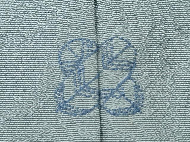 平和屋着物■中国三大刺繍　総相良刺繍　無地絵羽訪問着　草花文　秘色色　正絹　逸品　CABD1163ze