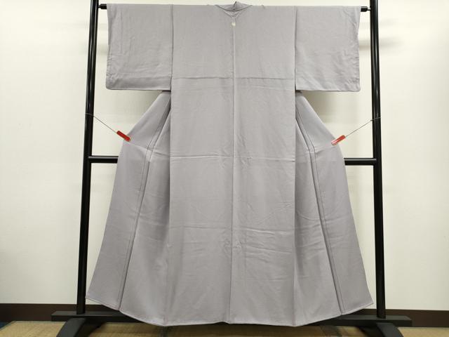 平和屋着物■上質な色無地　薄鼠色　正絹　逸品　CABD1164ze