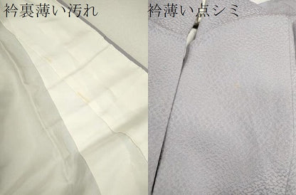 平和屋着物■上質な色無地　薄鼠色　正絹　逸品　CABD1164ze