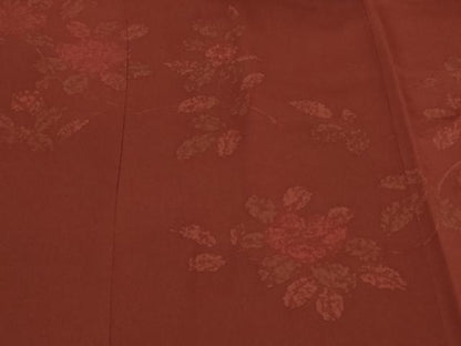 平和屋着物＃道行コート　刺繍　草花文　正絹　逸品　CABD1201in