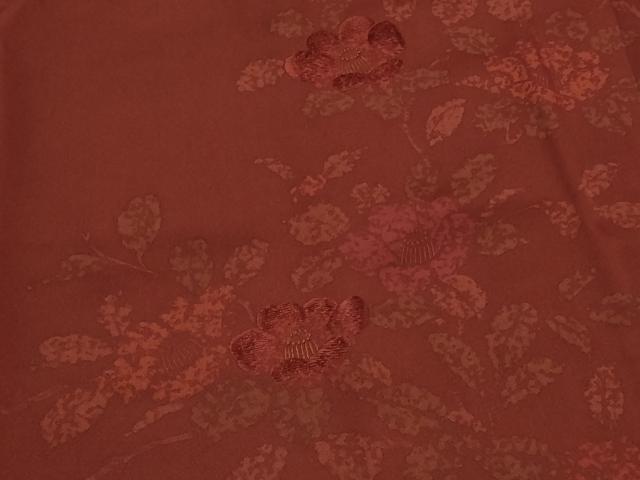 平和屋着物＃道行コート　刺繍　草花文　正絹　逸品　CABD1201in