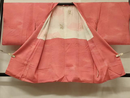 平和屋着物＃道行コート 霞文 暈し染め 正絹 逸品 CABD1202in
