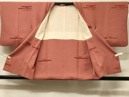 平和屋着物＃道行コート エ霞文 正絹 逸品 CABD1204in