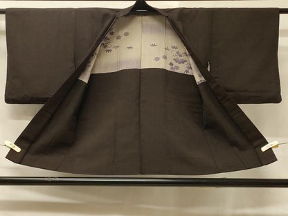 平和屋着物＃羽織 紬地 横段文 正絹 逸品 CABD1224in
