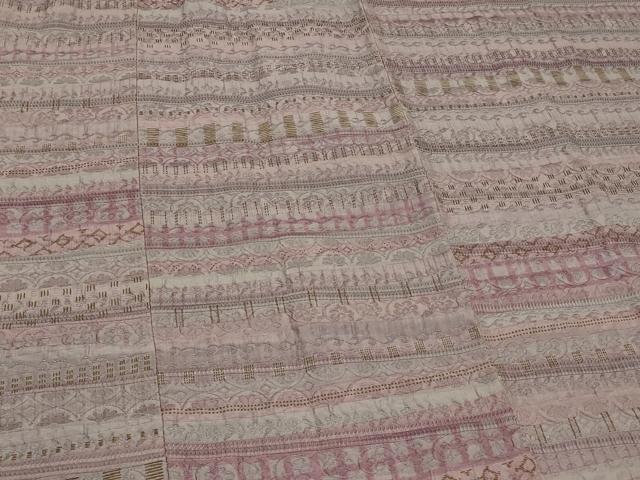 平和屋着物＃道行コート 横段吉祥文 正絹 逸品 CABD1264in