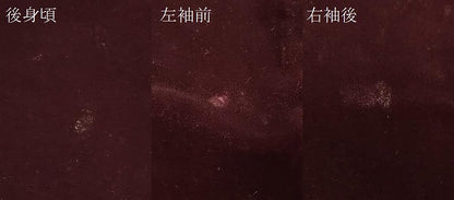 平和屋着物＃和装コート 似せ紫色 ベロア CABD1267in