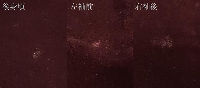 平和屋着物＃和装コート 似せ紫色 ベロア CABD1267in