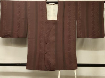 平和屋着物＃道行コート 花唐草間道地紋 正絹 逸品 CABD1271in