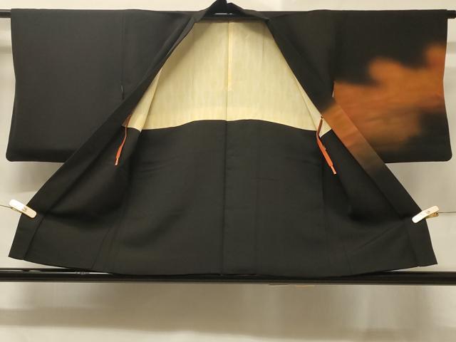 平和屋着物＃羽織　霞文　黒地　正絹　逸品　CABF1324in 平和屋着物＃羽織 霞文 黒地 正絹 逸品 CABF1324inの通販 by 平和屋